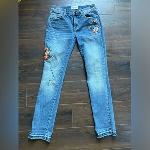 Driftwood Audrey embroidered denim
